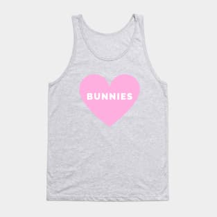 Bunnies Heart in Pink Tank Top